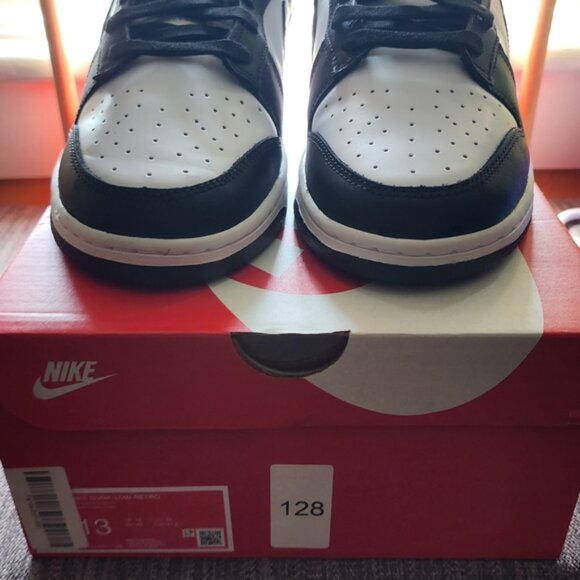 🆕 Nike Men's Retro Dunk Low Black And White Panda 🐼 Sneakers - Picture 11 of 15